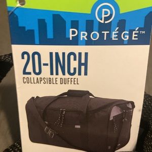 Protege black collapsible duffel bag or carry on